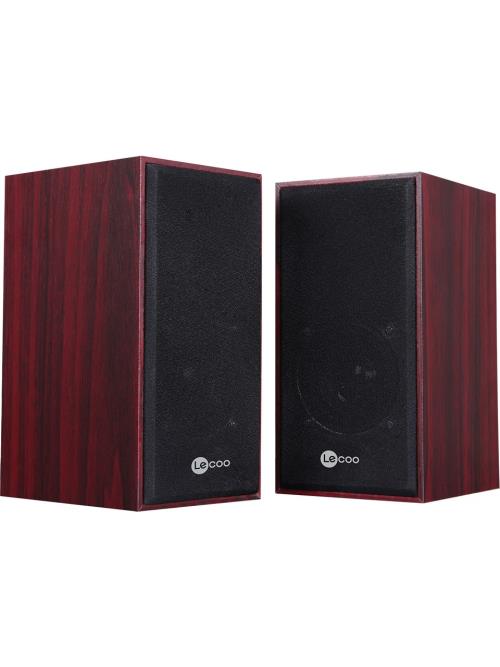 LENOVO LECOO DS105 1+1 Siyah 5w RMS Hoparlör Ahşap Speaker